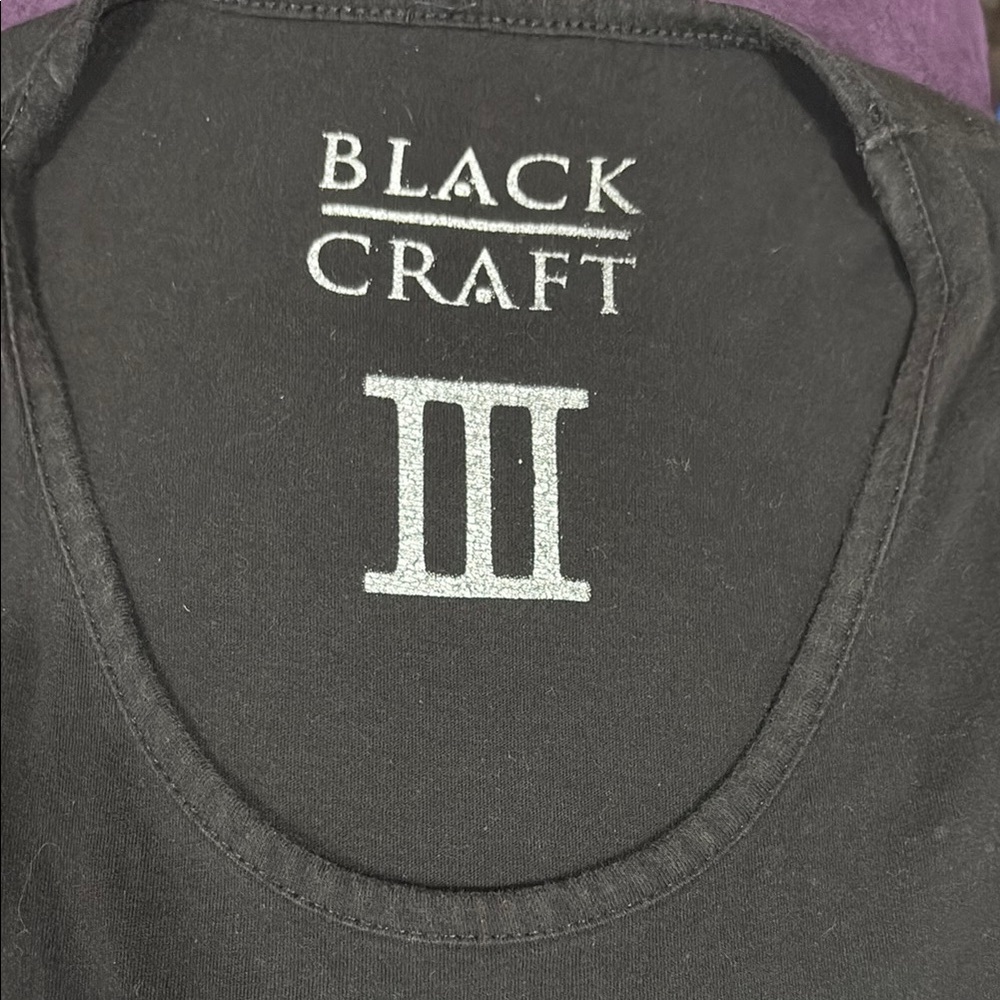 Women's Black Wednesday Addams Blackcraft Cult Tank Top - Picture 5 of 5